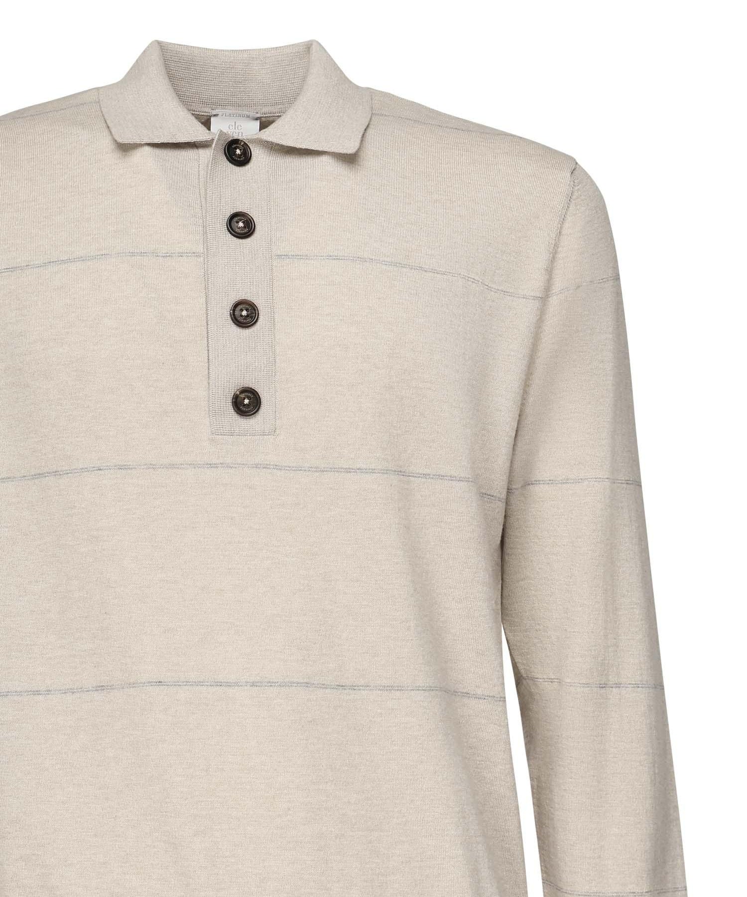 Polo maniche lunghe a righe L76POLL12MAG0L031 02-13 ELEVENTY 