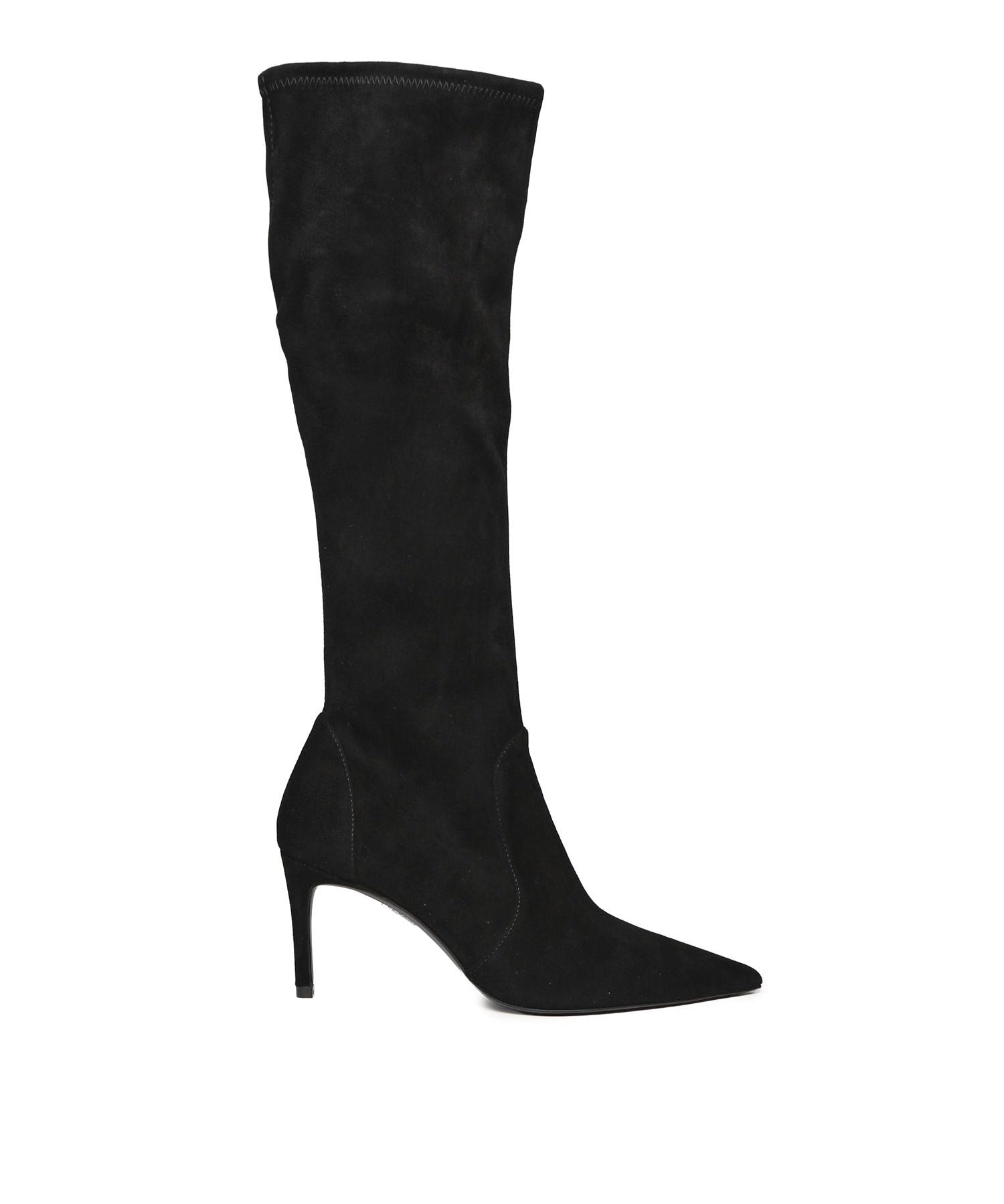 Stivali Stuart Power in suede<BR/> SJ979 BLK STUART WEITZMAN 