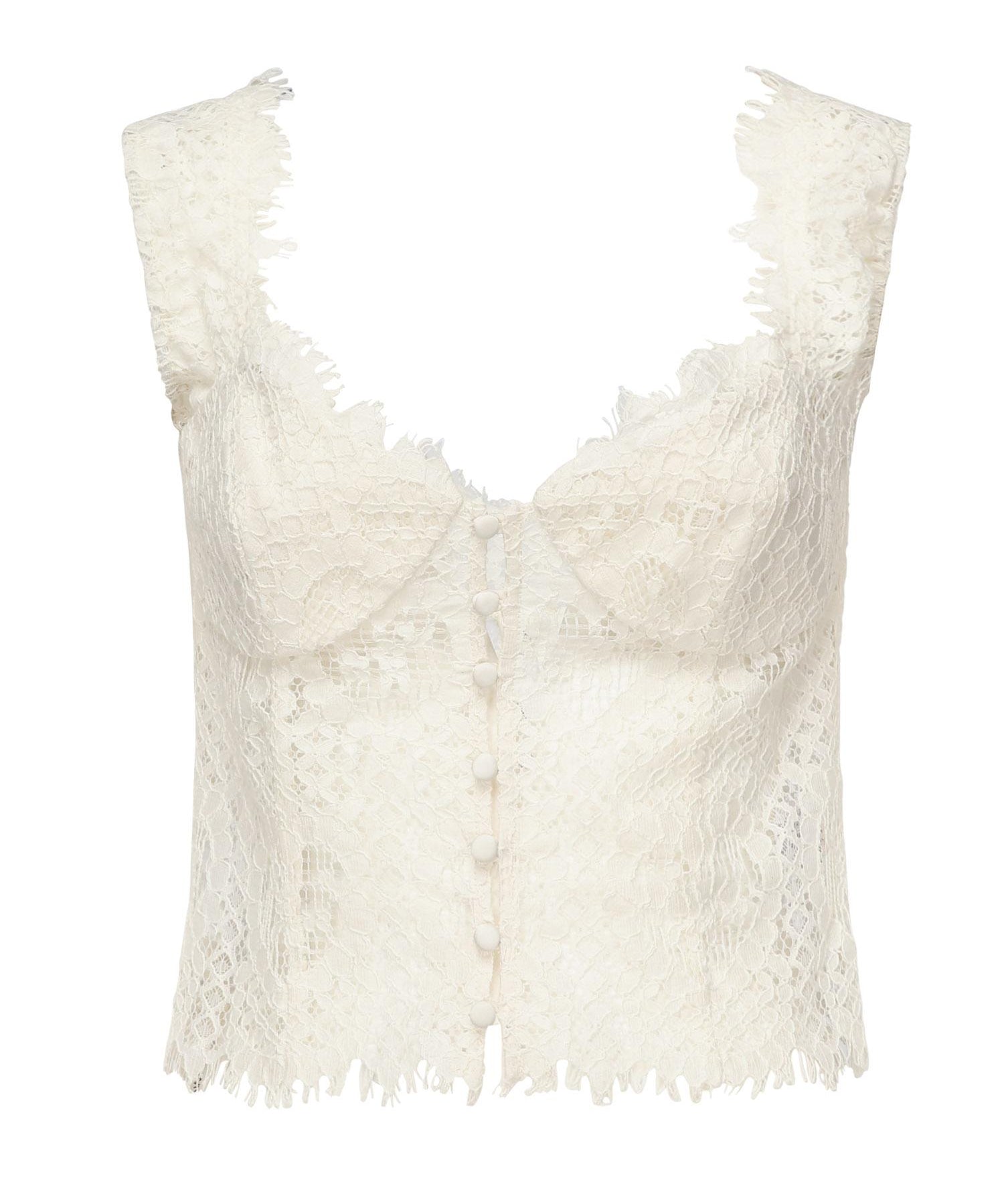 Top in pizzo Waverly CT2242 CREAM FOR LOVE & LEMONS 