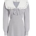 Abito midi a pois con colletto FABX4368F4686 1810 ALESSANDRA RICH 