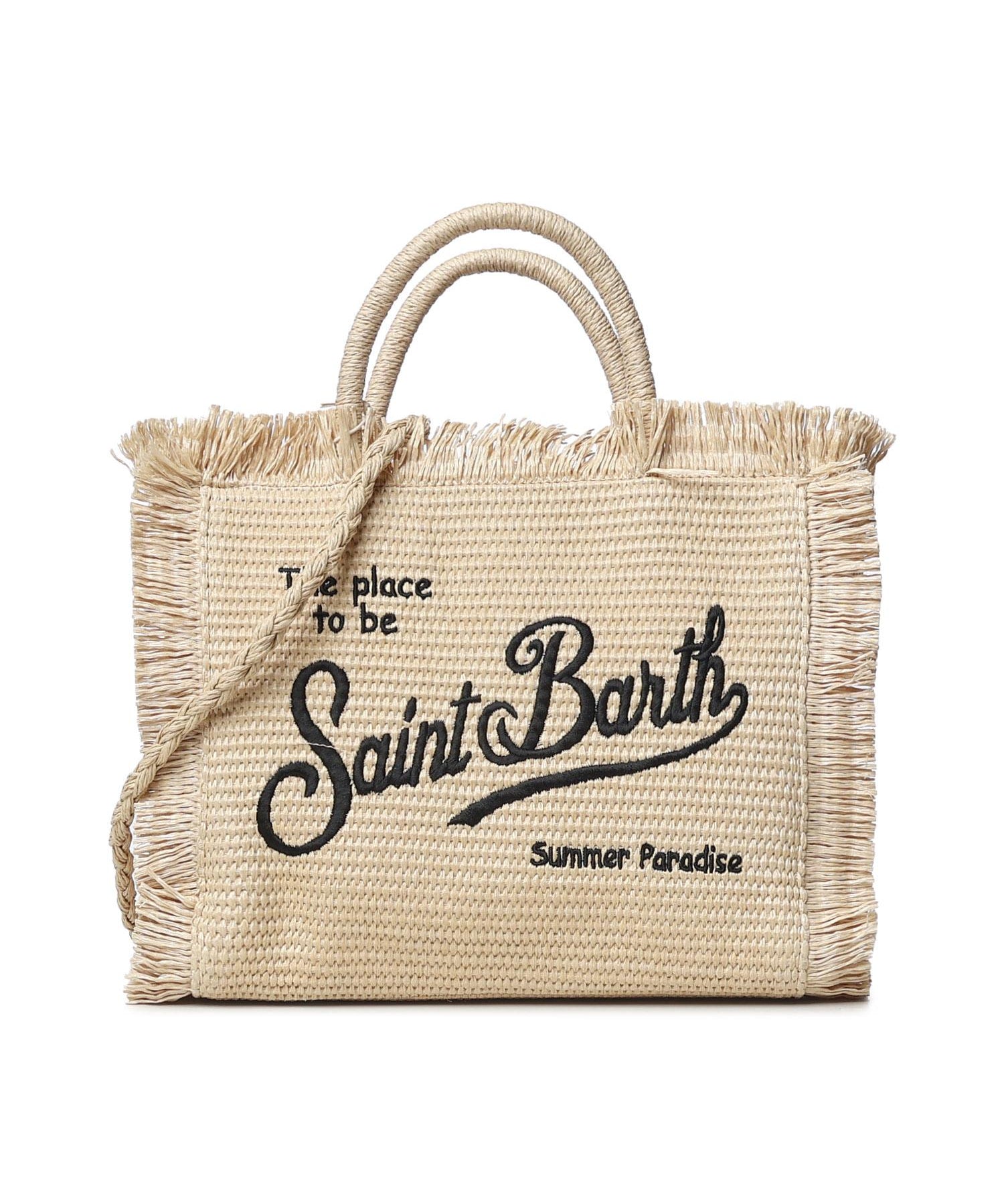Borsa Colette effetto paglia con logo COL0017 00421L MC2 SAINT BARTH 