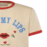 T-shirt in cotone con stampa 8V3MG17D BC7RHK VALENTINO GARAVANI 