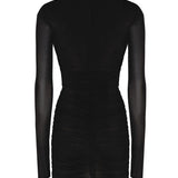 Abito drappeggiato in jersey 732870 Y5G891000 SAINT LAURENT 