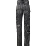 Jeans Bianca effetto aged slim fit con tasche cargo BIANCA 8019 ICON DENIM 