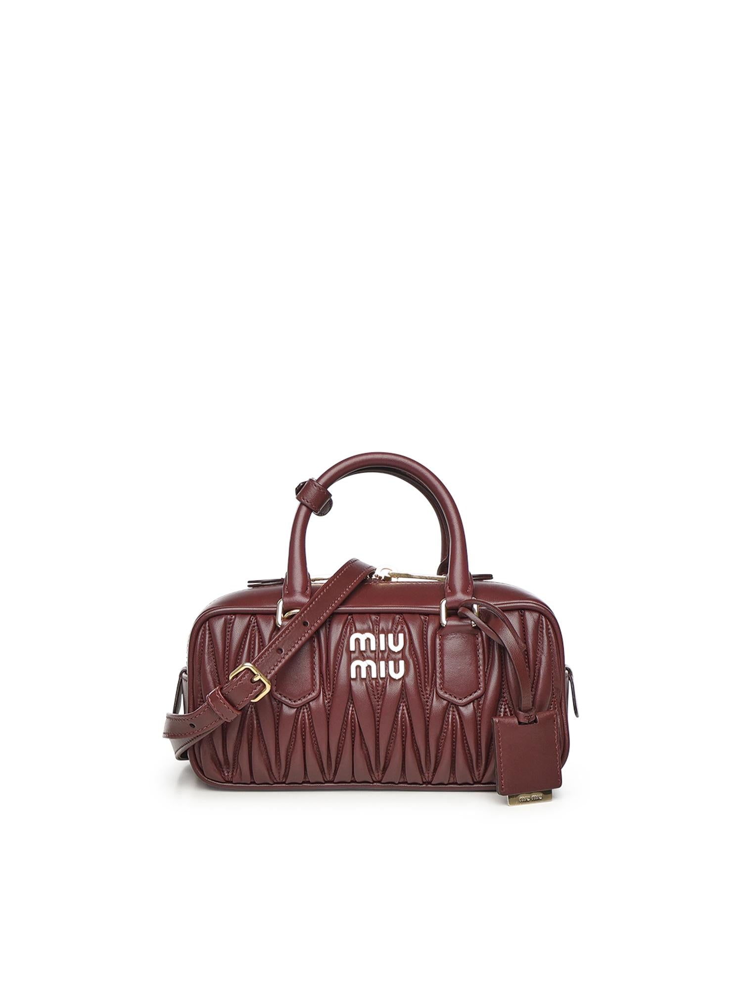 Borsa Arcadie in nappa matelassé 5BB142 AN88F0007 MIU MIU 