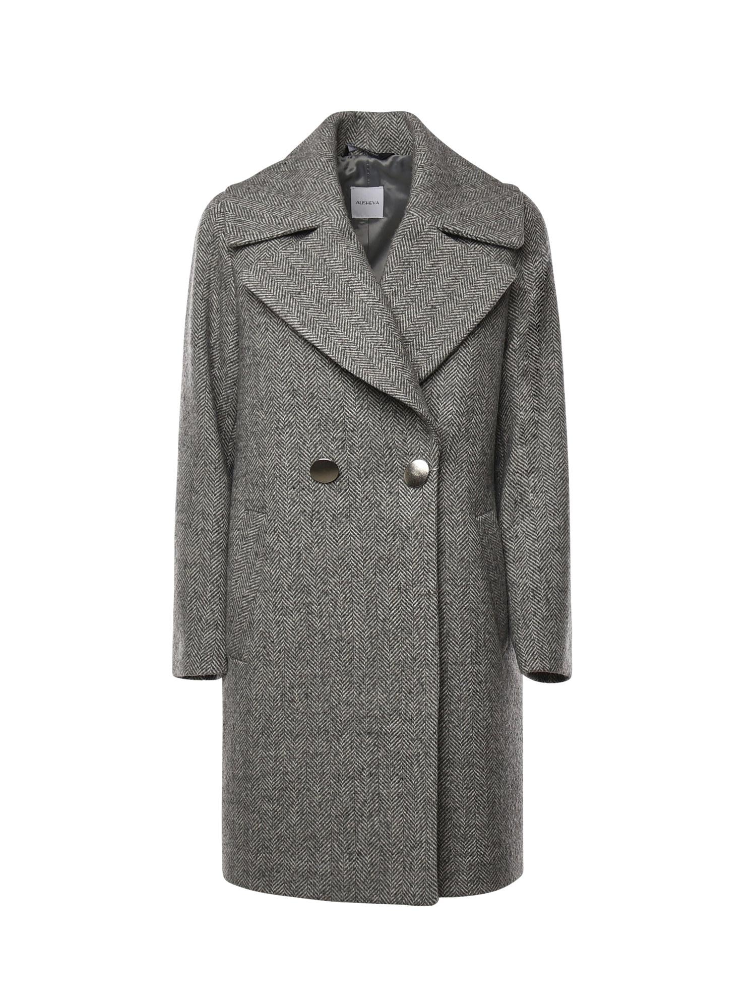 Cappotto Pesca in lana e cashmere 26AL203 GRIGIO ALISHEVA 