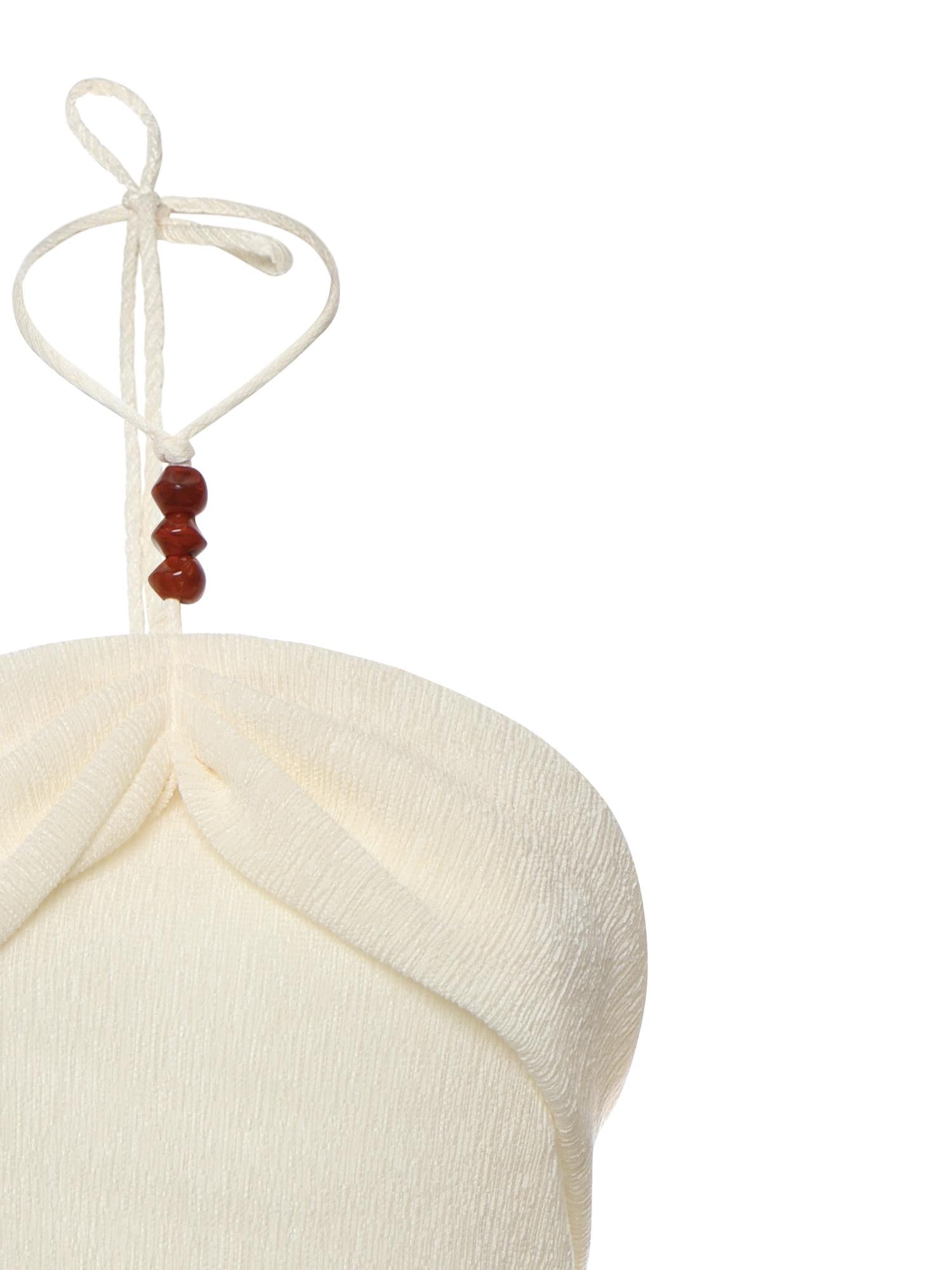 Top drappeggiato con perline 308426  MAGDA BUTRYM 