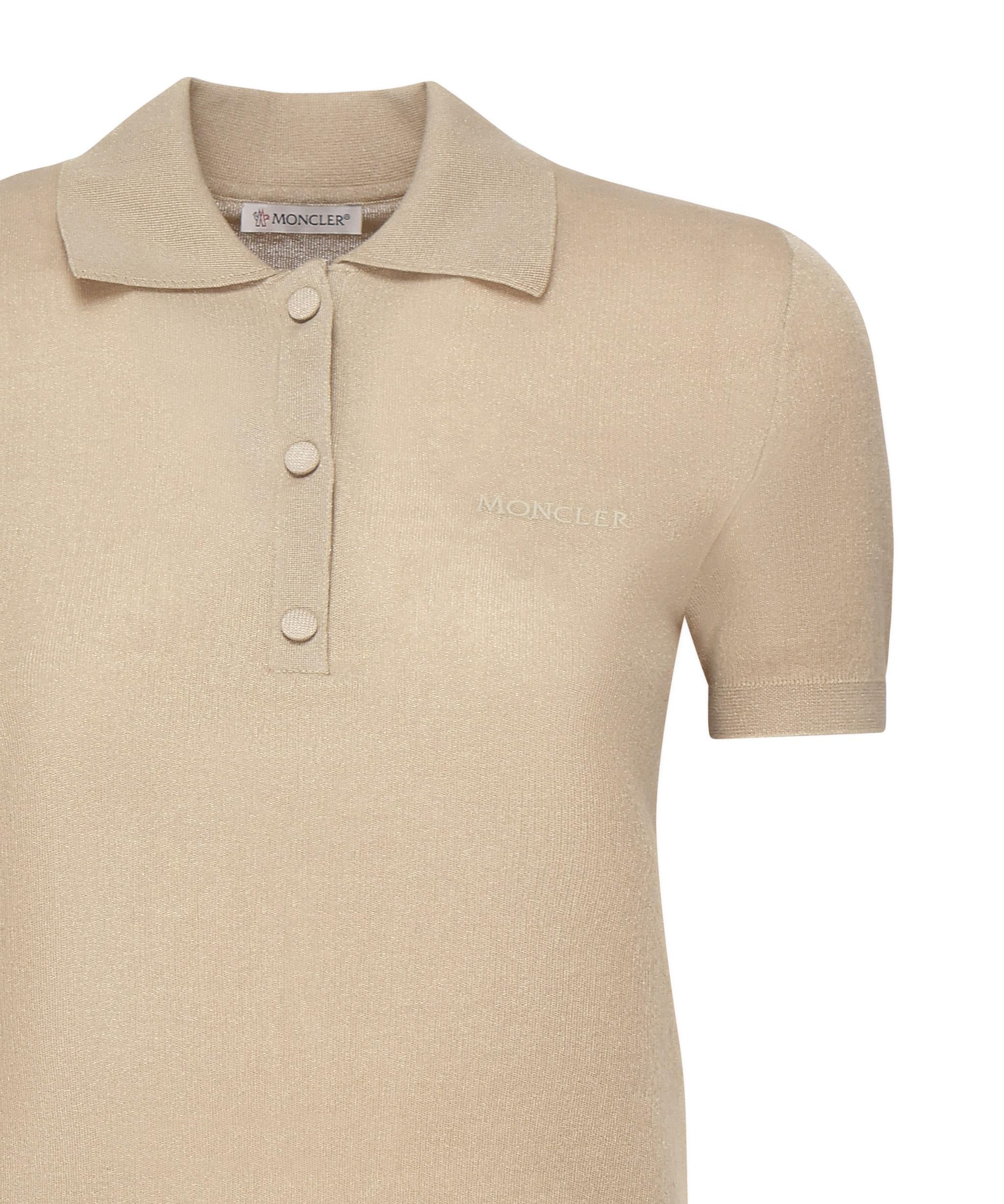 Polo in cotone con logo ricamato K10939A00004 M644024D MONCLER 