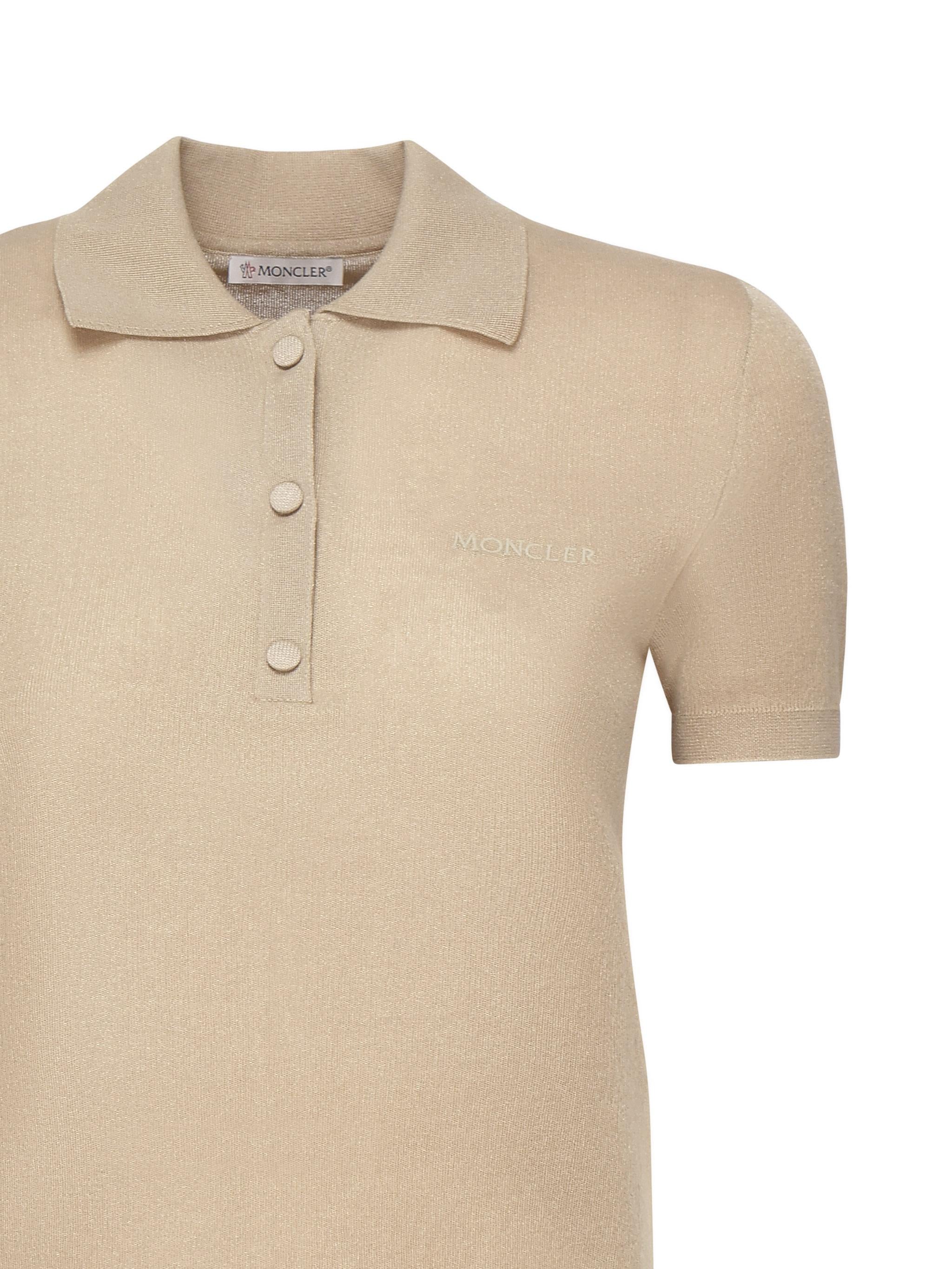 Polo in cotone con logo ricamato K10939A00004 M644024D MONCLER 