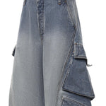 Jeans cargo in denim AA9P1400D026D A56 ALAIA 
