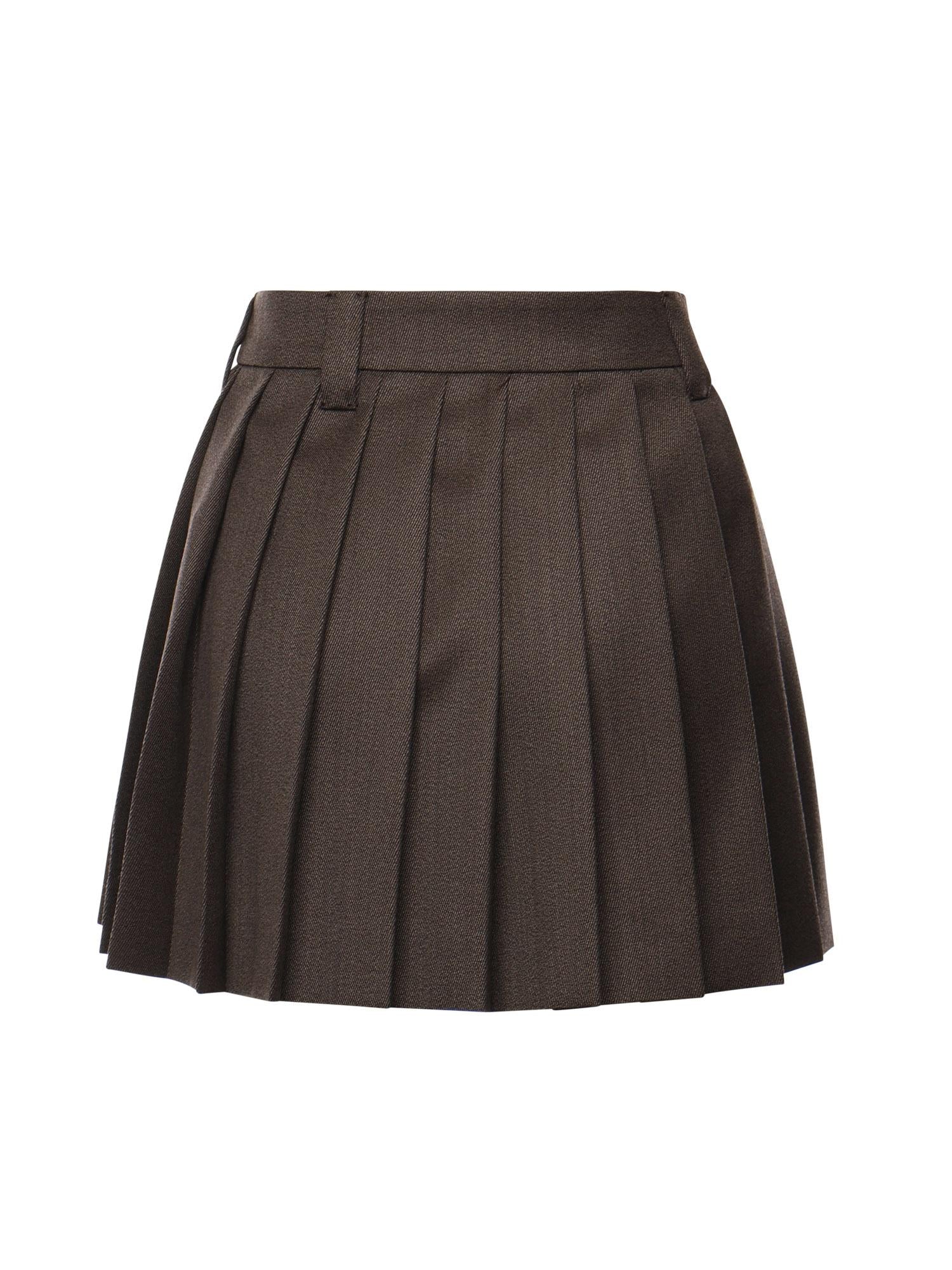 Minigonna plissé in tessuto cover MG2348 180RF0324 MIU MIU 