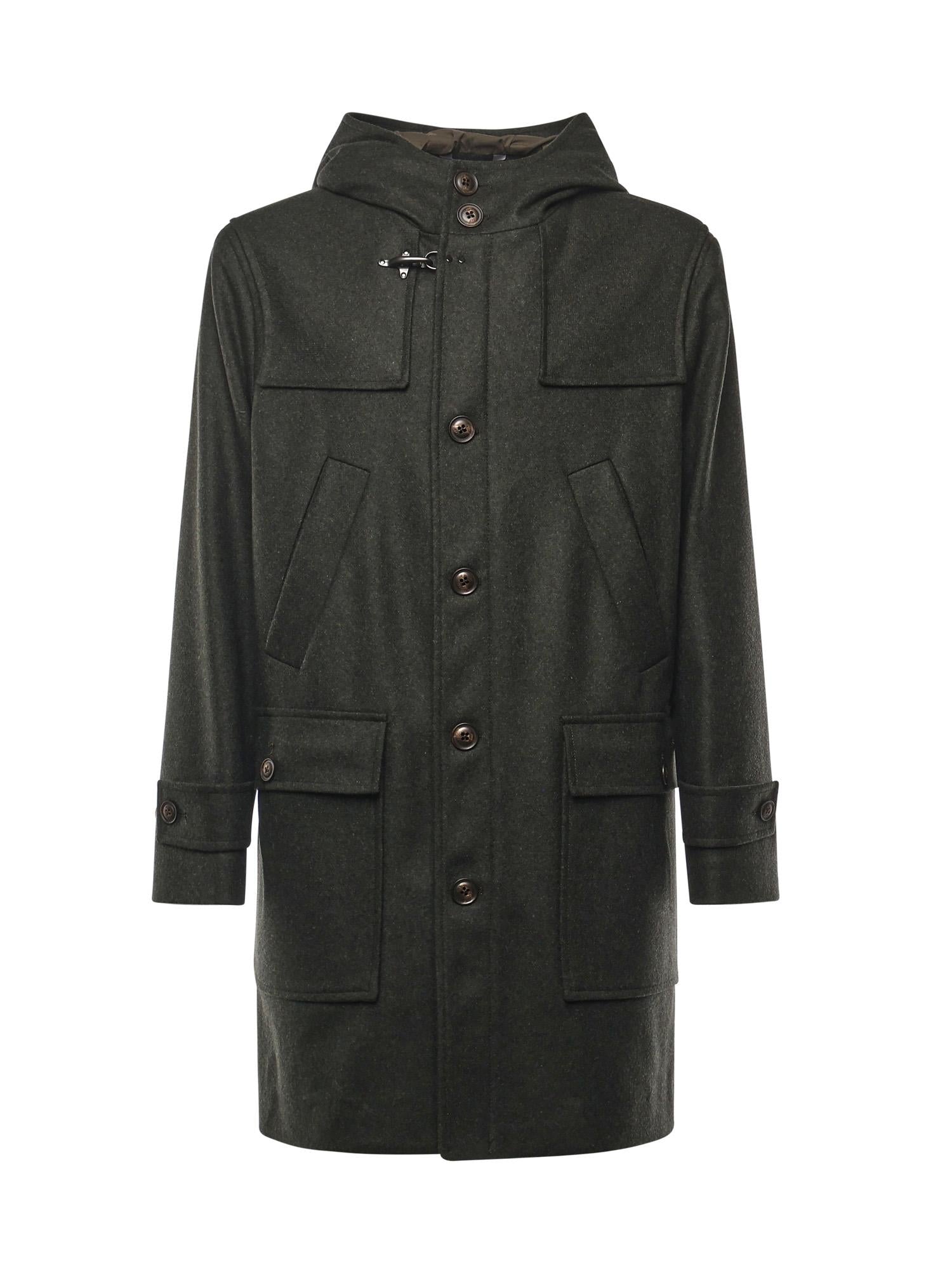 Cappotto in panno di lana e cashmere<BR/> NAM49510190GAH V622 FAY 