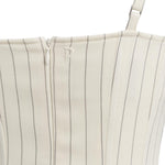 Miniabito bustier in fresco di lana gessato DA571 ES0080D001 DONDUP 