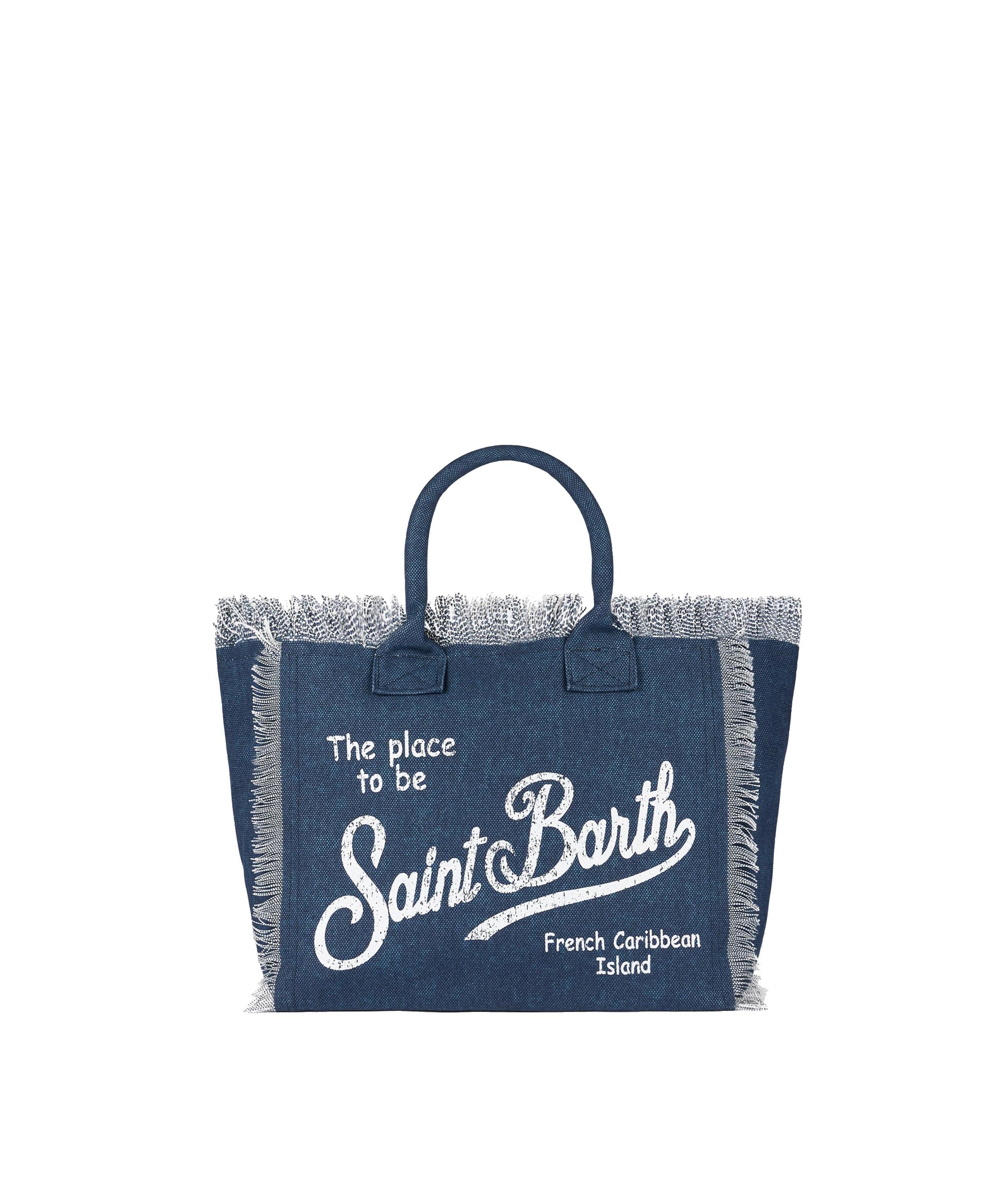 Borsa a mano Vanity in canvas di cotone VAMI001 03274H MC2 SAINT BARTH 