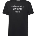 T-shirt con stampa in cotone UMA25169TS BLACK RICHMOND X 