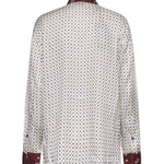 Camicia in twill di viscosa con stampa 106202 A31KYR1 PINKO 