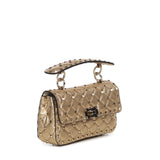 Borsa Rockstud Spike in nappa laminata 7W2B0123 IEWCES VALENTINO GARAVANI 