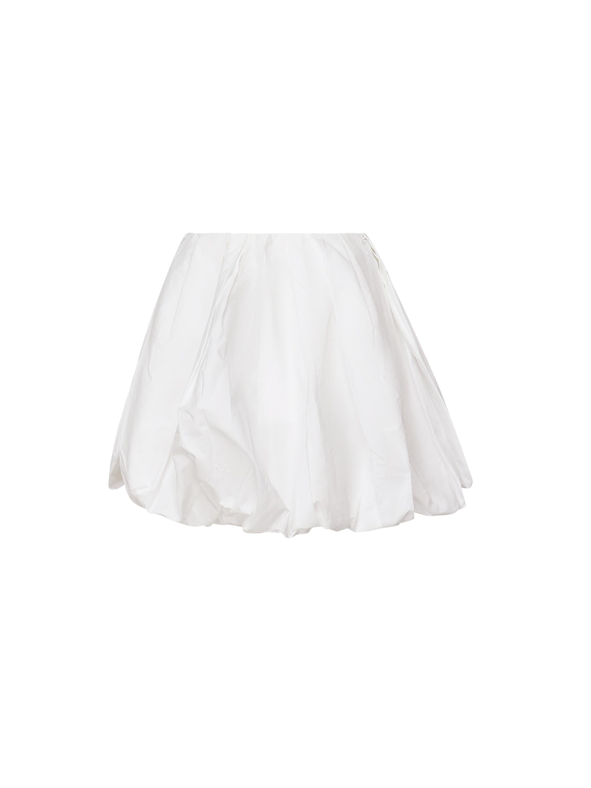 Minigonna balloon in popeline 105183 A2LDZ04 PINKO 