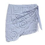 Minigonna Nyra in sangallo<BR/> NYR0001 01433L MC2 SAINT BARTH 