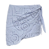 Minigonna Nyra in sangallo<BR/> NYR0001 01433L MC2 SAINT BARTH 