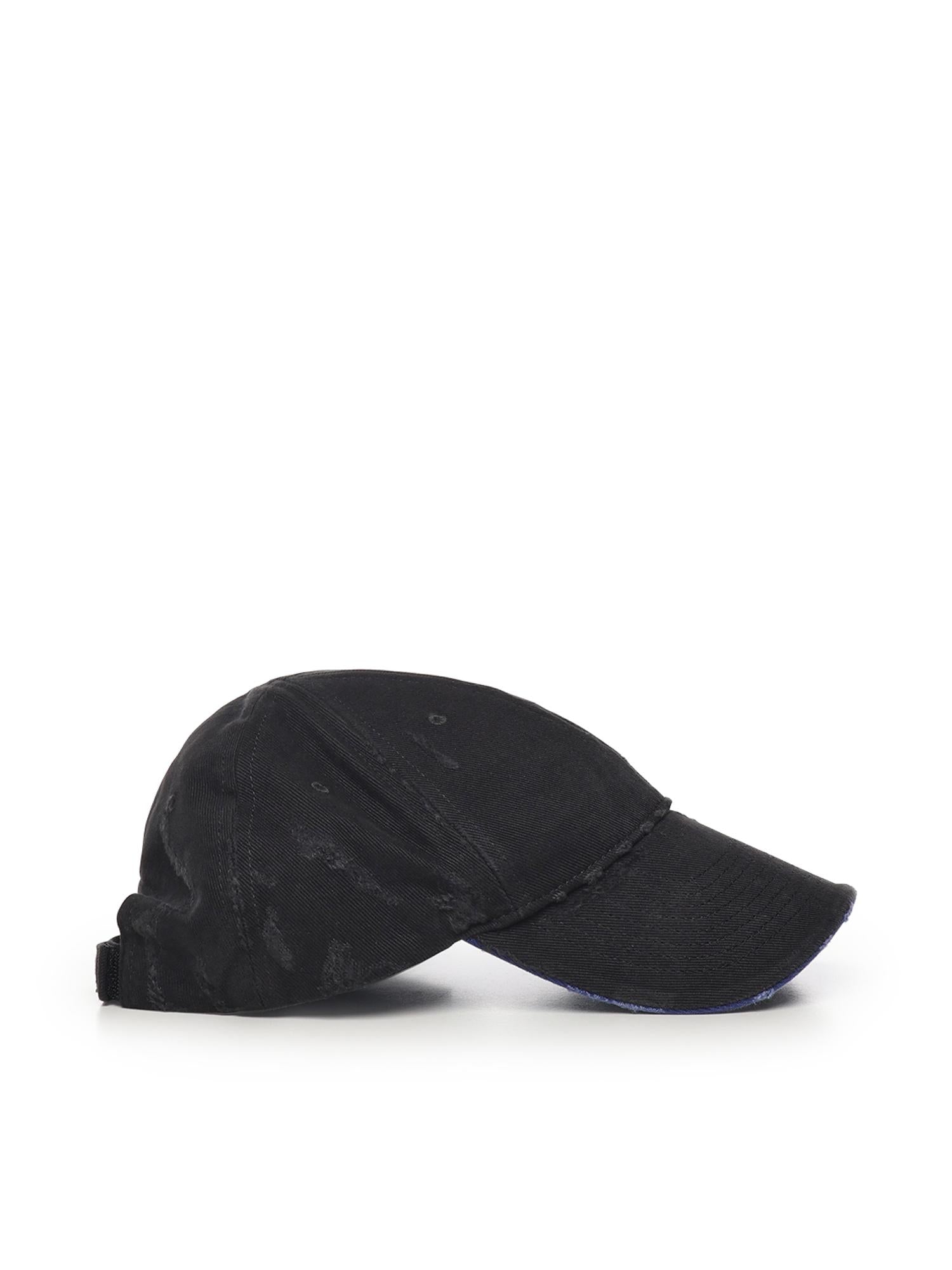 Berretto "Tilted Typo" in drill di cotone 854036 410B21000 BALENCIAGA 