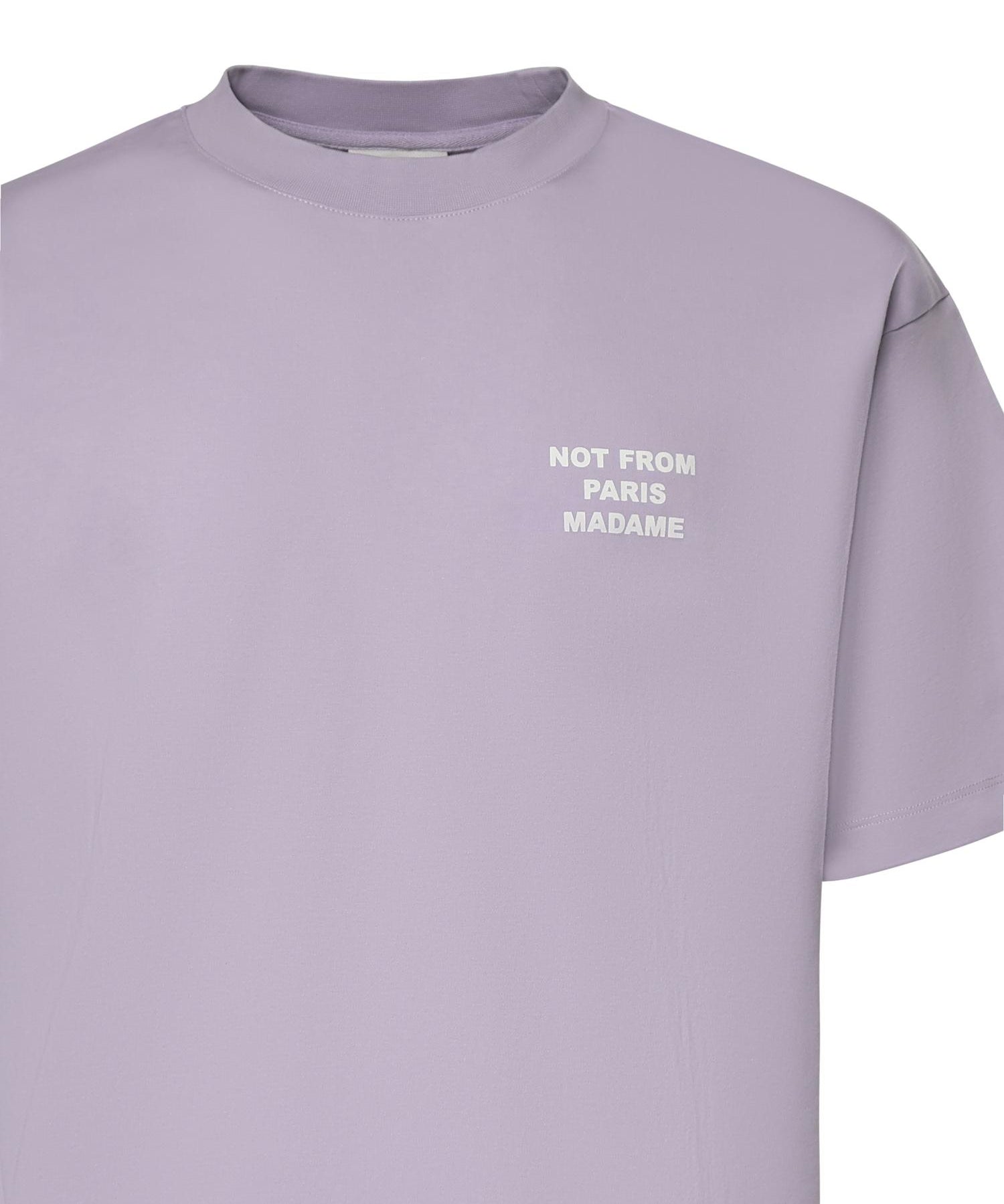 T-shirt Slogan in cotone KTS203CO002 LAV Drôle de Monsieur 