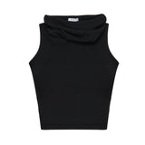 Top Con Cappuccio Nero AA9H10694M035 995 ALAIA 
