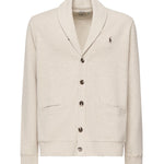 Cardigan in misto cotone con logo 710877008 008 POLO RALPH LAUREN 