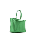 Borsa shopping in pelle con logo 73BP9VT01 LOLLI POPPOP GREEN V° 73 