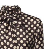 Camicia in twill stampa plus de pois 7B3AB7T7 9JHRDQ VALENTINO GARAVANI 