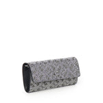 Portafoglio in pelle full strass con tracolla 103765 A20DZZFN PINKO 