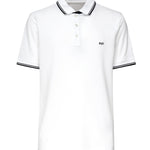 Polo in piqué con righe NPMB250140STDW B001 FAY 