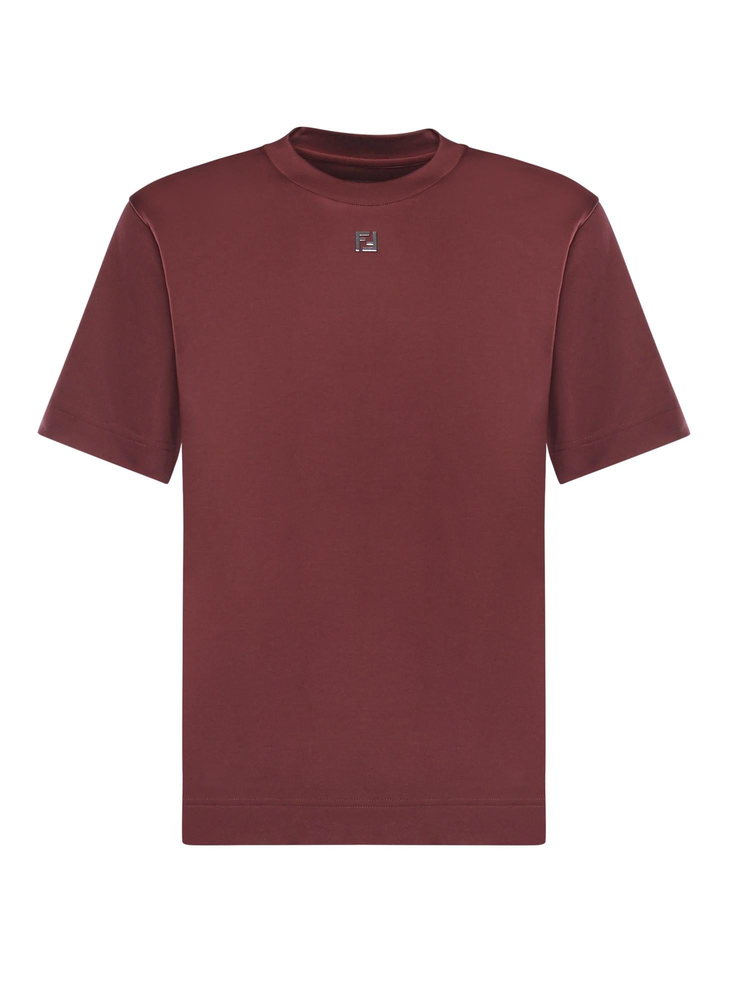 T-shirt in cotone con logo FY0936 ARYYF0HM6 FENDI 