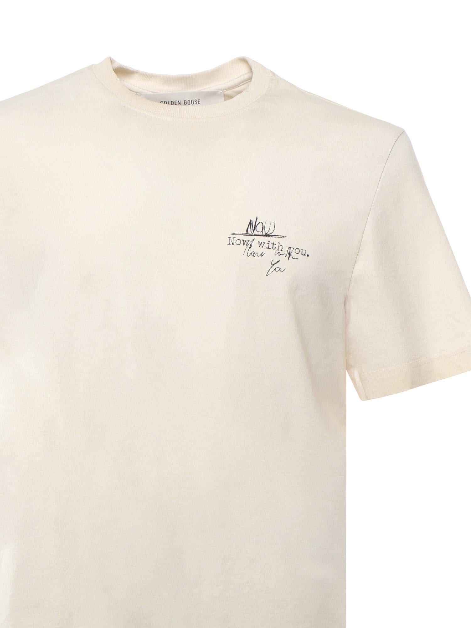 T-shirt Journey's con stampa GMP01220 P00214082432 GOLDEN GOOSE 