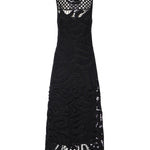 Abito midi senza maniche in crochet geometrico 106361 A354Z99 PINKO 