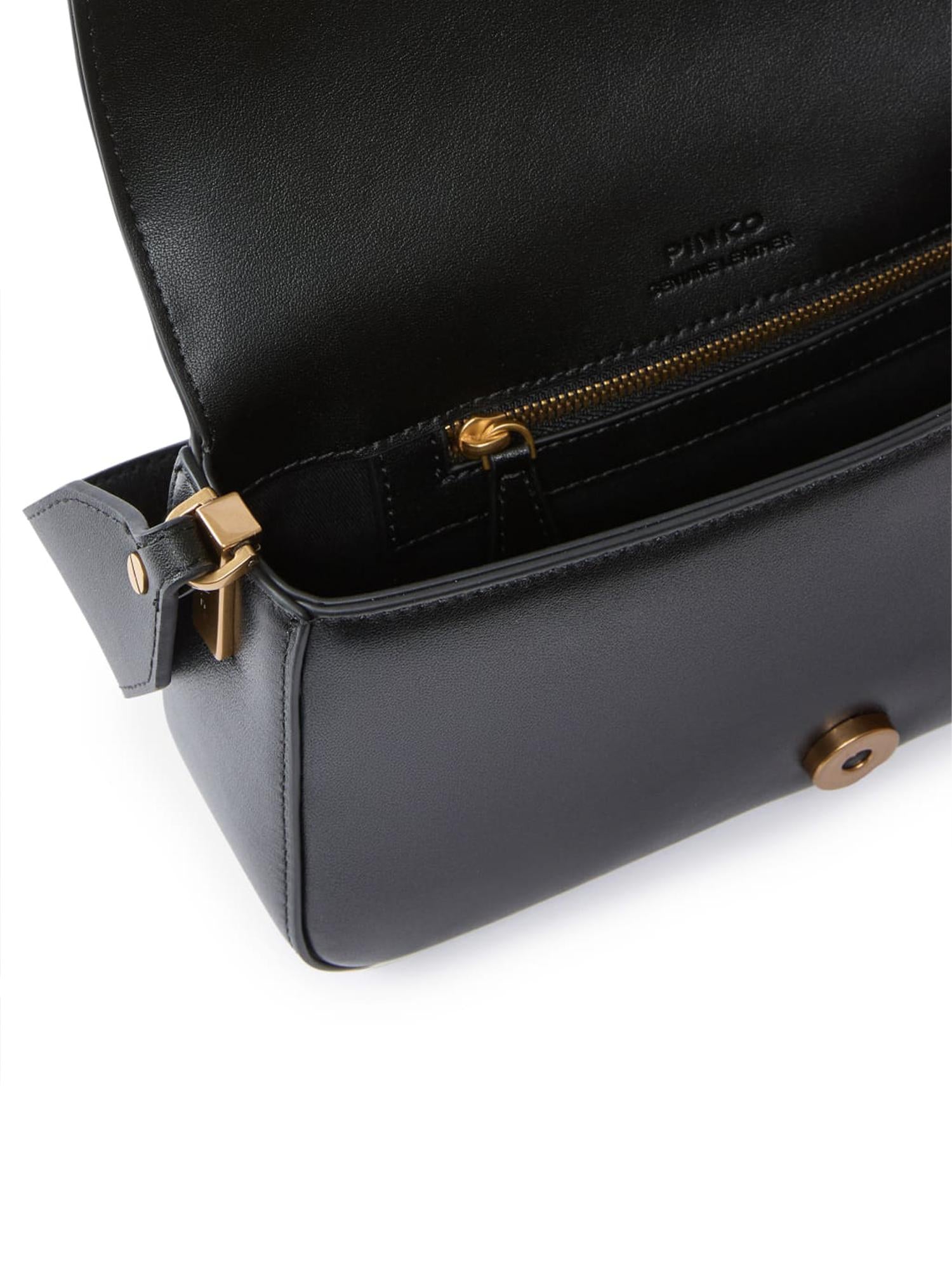 Borsa a spalla Mini Love Bag in pelle 104340 A0QOZ99Q PINKO 