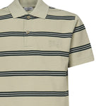 Polo in cotone a righe<BR/> 8106380 C2546 BURBERRY 