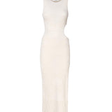 Abito lungo aderente con cut-out sul fianco VSKD05044 -V1 INSPIRED BY AKEP 