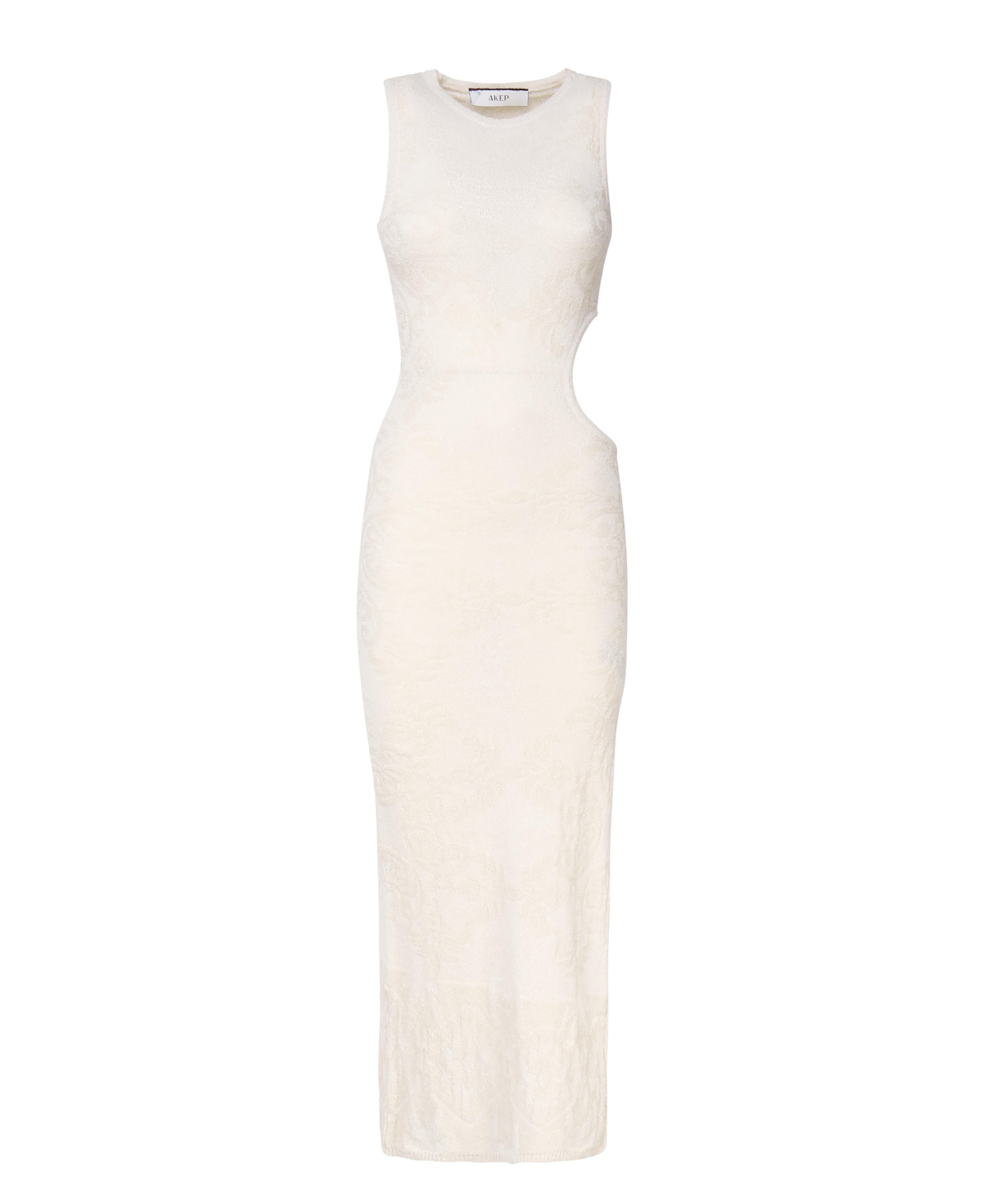 Abito lungo aderente con cut-out sul fianco VSKD05044 -V1 INSPIRED BY AKEP 