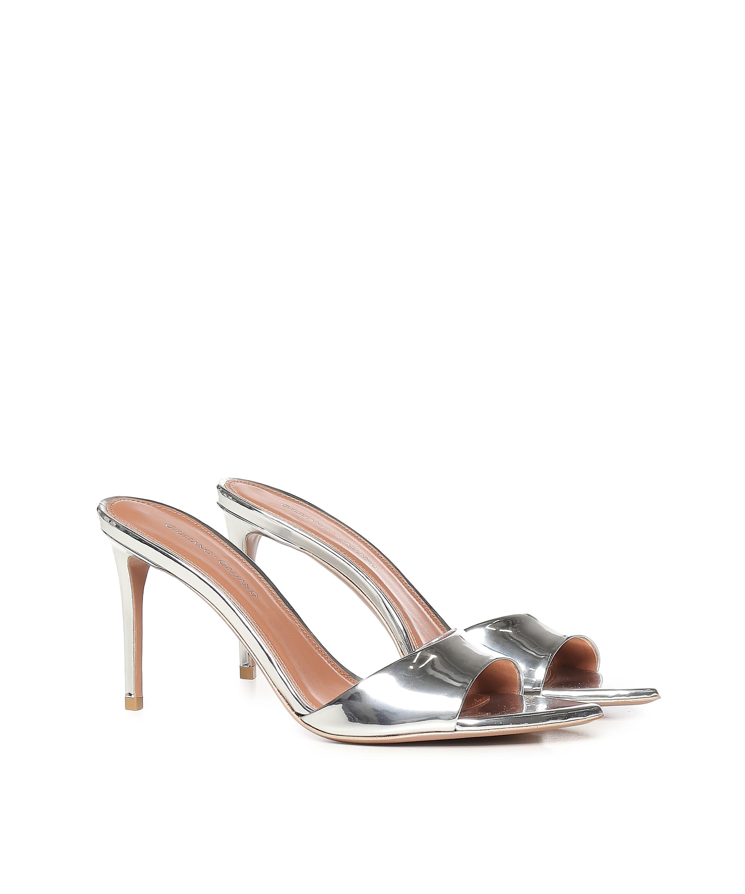 Mule Alixia in pelle specchiata ALIXIA SPECCHIOARGENTO GIULIANO GALIANO 