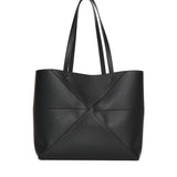 Borsa Tote Puzzle Fold media in pelle di vitello A779PEWX04 1100 LOEWE 