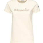 T-shirt con logo ricamato con perle K10938C00009 89AUO034 MONCLER 