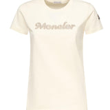T-shirt con logo ricamato con perle K10938C00009 89AUO034 MONCLER 
