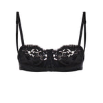 Reggiseno balconcino in raso di seta e pizzo O1E15T ON07MN0000 DOLCE & GABBANA 