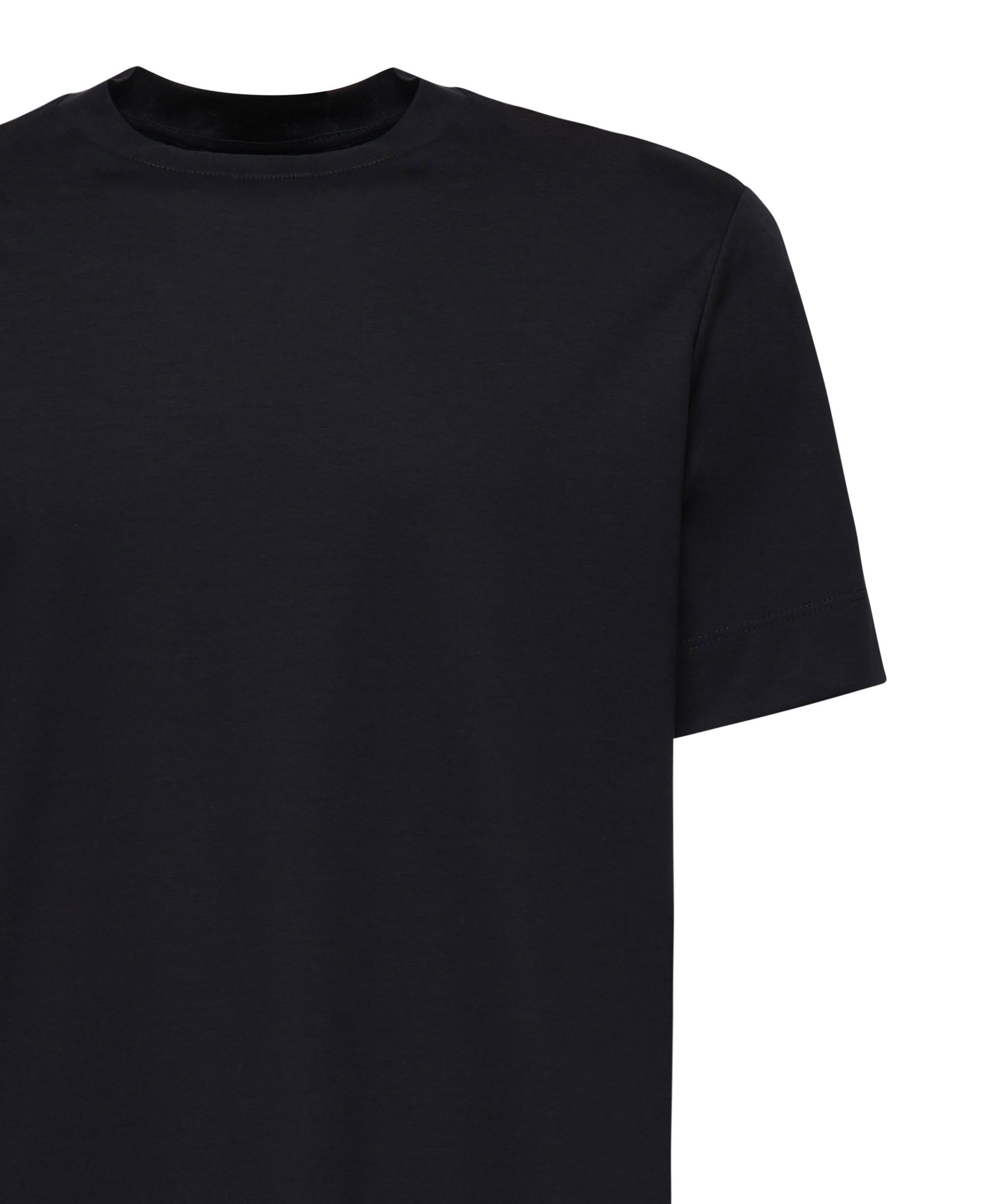 T-shirt girocollo in cotone AIGUE -BLU GIULIANO GALIANO 