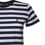 T-shirt in cotone a righe con logo 211B17779 003 POLO RALPH LAUREN 