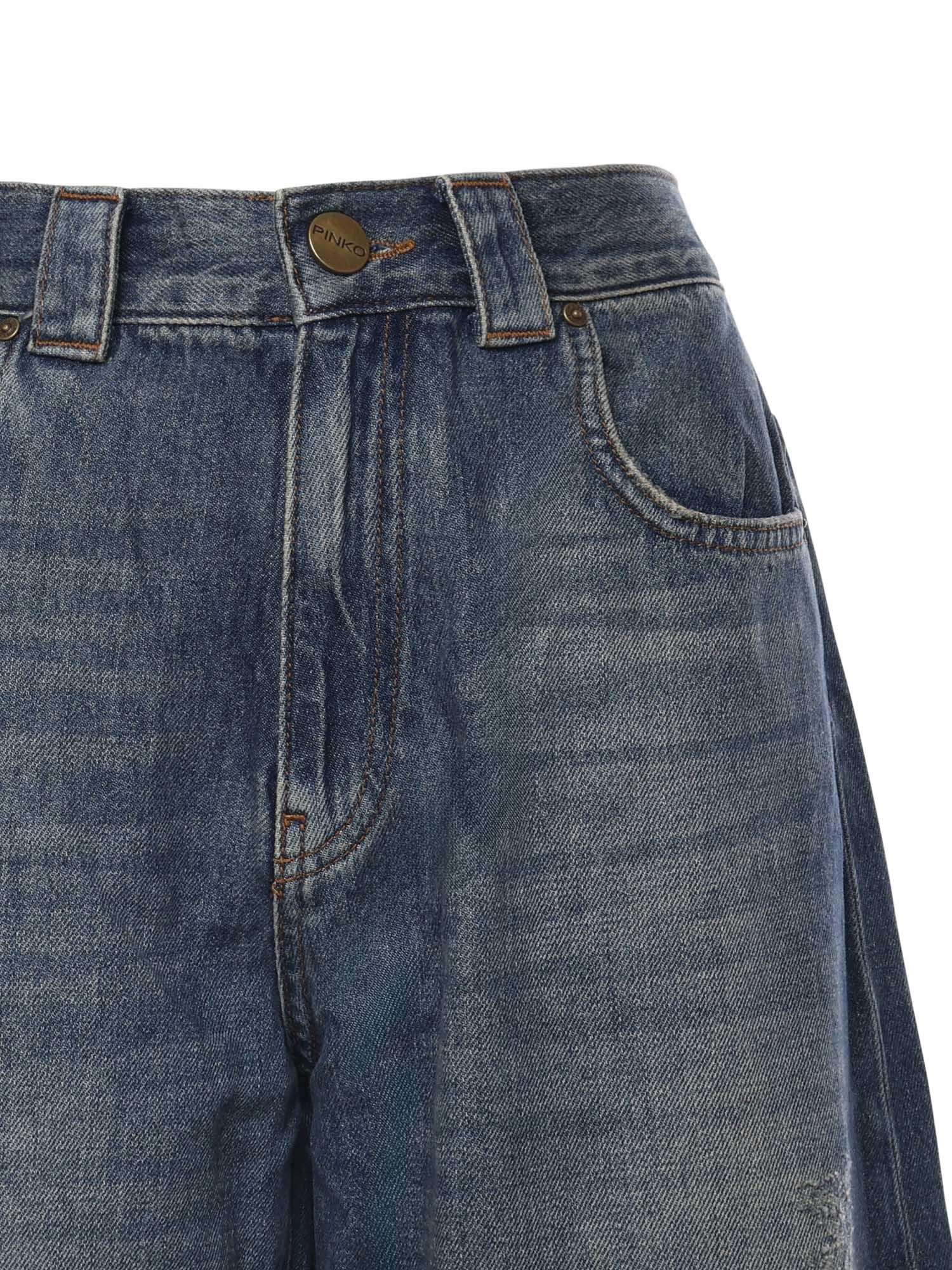 Jeans balloon Eloise in denim 103180 A2SBPJU PINKO 