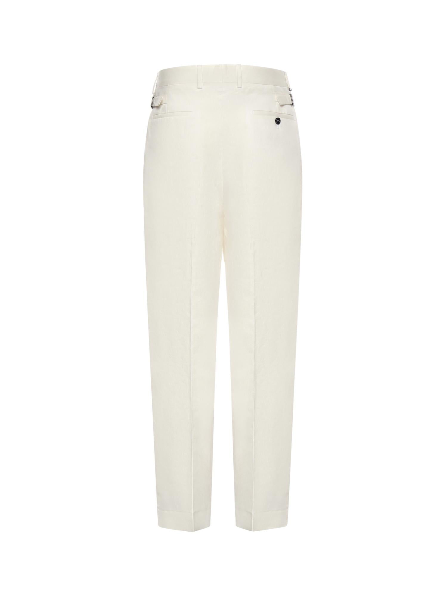 Pantaloni Mat in misto lana MAT LM85BULL BIANCO BE ABLE 