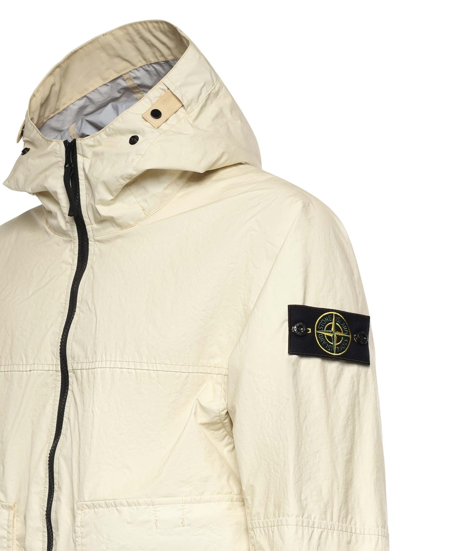 Giacca con cappuccio in nylon con logo L1S154100004 S0A21V0093 STONE ISLAND 
