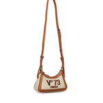 Borsa a tracolla Responsible con logo 73BS9MU02 RESPONSIBLE 73OFF WHITE/CUOIO V° 73 
